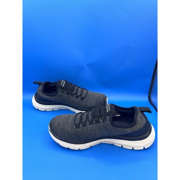 Skechers Men's Flex Advantage Slip On Walking Shoes Black/Gray Size:8.5 No Box - Picture 3 of 8
